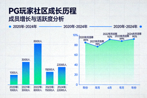 PG玩家社区成长历程数据可视化图表 - 展示成员增长与活跃度